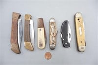 6 Vintage & Modern Pocket Knives, Barlow+
