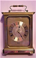 Brass BULOVA Mantel Desk Shelf Carriage Clock DOJ