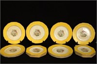 Collection of 28 pcs of English China Yellow plate