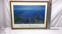 D2) FRAMED GRAND TRAVERSE PICTURE-NICE!