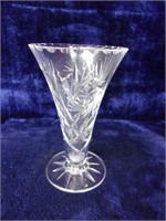Crystal Flute Vase with Small Nicks