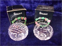 2 Stuart Crystal Miniatures
