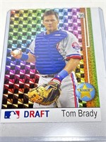 Tom Brady MLB Draft Rookie Baseball Card