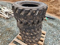 (4) 12-16.5NHS Skid Steer Tires