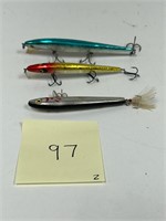 Vtg Suspending Rogue Smithwick Lures & More