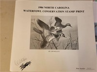 1984 NC WATERFOWL STAMP PRINT SET