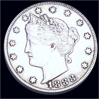 1888 Liberty Victory Nickel ABOUT UNCIRCULATED