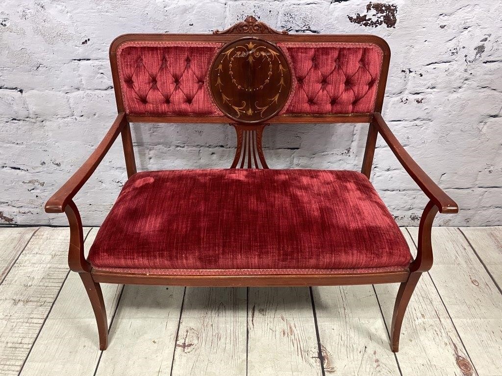 Vintage Victorian Style Settee