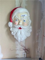 Santa Claus face blow mold