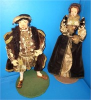 1930's King Henry & Queen Anne 13 inches