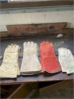 Four pair of gloves