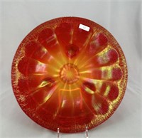 Floral & Optic ftd cake plate - red