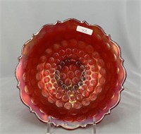 Coin Dot round bowl - red