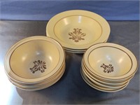 Vintage Pfaltzgraff Village stoneware bowls.