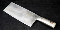 Vintage One Piece Heavy Metal Chinese Meat Cleaver