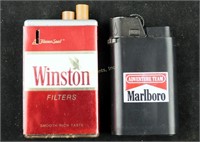 2 Vintage Winston & Marlboro Advertising Lighter