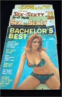 3 Vintage 1970's Sex To Sexty Joke Magazines