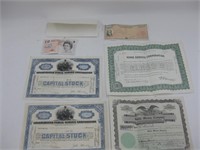 Miscellaneous Vintage Stocks & Bonds