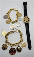 (KC) Bellezza Coin Bracelets and Hidden Wrist