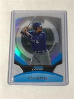 2011 Will Myers Chrome Die Cut Baseball Card