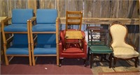 Collection of 9 chairs