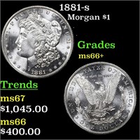 1881-s Morgan Dollar $1 Grades GEM++ Unc