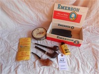 Pipes, Pipe Cleaners, Tin, Cigar Box, Etc