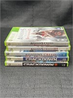 (5) XBOX 360 Games Assassins Creed