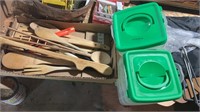 Wooden Cooking Utensils and Food Storage