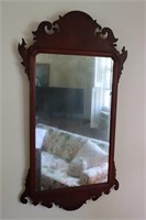Chippendale style mahogany mirror (has been