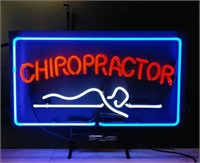 Neon Signs for Wall Decor Red Chiropractor Logo Si