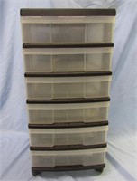 Small Rolling Storage Drawers (Plastic)