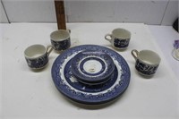 Blue Willow Plates & Cups