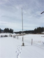 Aluminum flag pole - West