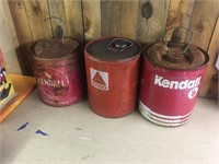 3 -5 GAL OIL CANS