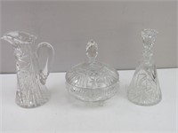 Cut Glass Pitcher/Candy Dish