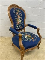 Victorian Needlepoint Armchair