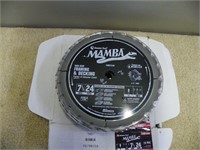 Ten unused Mamba 7.25"x5/8"x 24t c arbide