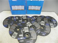 Thirty 7"x1/16"x 7/8" cut off disks