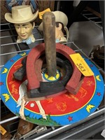 VTG ROY ROGERS TIN LITHO TOY HORSESHOES