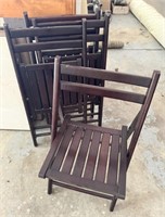 4 Folding Chairs from World Market - Some wear