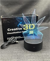 3D Marijuana Leaf Weed LED Light Color Changing