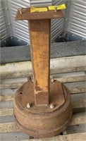 (AB) Iron Shop Stand, Stamped 122008 & Holes,