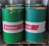 (A) 55 Gal Castrol Drums