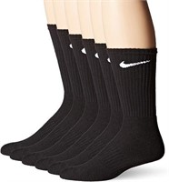 LARGE Nike mens Cushioned Training Crew Socks