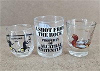 3pc Silly Shot Glasses