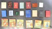 20+ Miniature Books, variety of sizes and titles