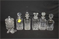 Decanters & Candy Dish Pattern Glass