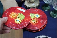 LAURIE GATES / CALIFORNIA FLORAL DESSERT PLATES