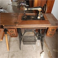 Vintage Treadle Sewing Machine